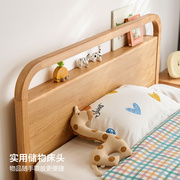 定制12米儿童箱体床储物床收纳现代简约实木抽屉单人床小户型高箱