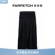 durazzimilano女士，格纹百褶苏格兰半身裙，farfetch发发奇