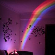 一代彩虹投影灯投影仪，蛋形彩虹投影灯七彩，led投影灯创意小夜灯