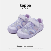 kappa女童凉鞋沙滩鞋2024夏季网鞋防滑儿童凉鞋透气包头鞋子