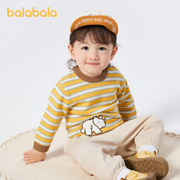 巴拉巴拉男童毛衫儿童毛衣，婴儿针织衫套头宝宝，秋装柔软舒适精致萌