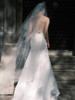 超高清透明水晶纱双层中长款新娘结婚拍照写真，婚纱摄影样片造型纱