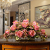 高档欧式仿真花瓶盆套装绢花假花家居装饰花插花花卉玄关客厅餐桌