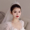 韩式气质水晶婚纱唯美大气高级感结婚礼服头饰品拍照影楼