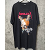 重金属摇滚乐队 METALLICA 欧版大码潮牌骷髅印花短袖T恤男女同款