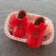 女宝宝公主鞋婴儿防滑软底，学步鞋百天周岁，红色礼服鞋子0-1岁单鞋