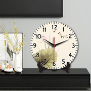 承沁创意钟表中式挂钟客厅陶瓷静音座钟家用大号复古台式摆钟摆件