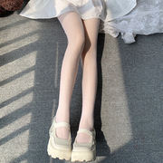 白纯欲女生夏季薄款jk袜子，甜美性感纯色防勾丝打底美腿连裤袜