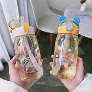 高颜值塑料水杯带过滤韩版简约运动大容量杯子夏季中学生防摔茶杯