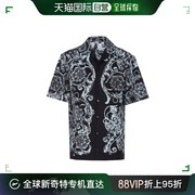 香港直邮Versace 范思哲 男士 巴洛克印花短袖衬衫 10039261A0976