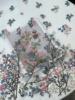 N59植物提花3D立体色织刺绣蕾丝软网纱定位花面料连衣裙布料