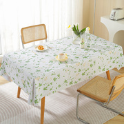 田园风桌布pvc简约小清新长方形防烫餐桌布，免洗防水防油茶几台布