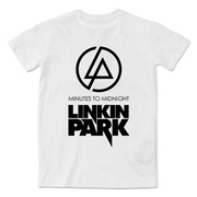 黑色林肯公园LinkinPark图案短袖T恤休闲潮男嘻哈摇滚街舞
