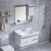 欧式卫浴pvc中小户型挂墙式简装组合浴室柜，洗脸洗手盆洗漱台