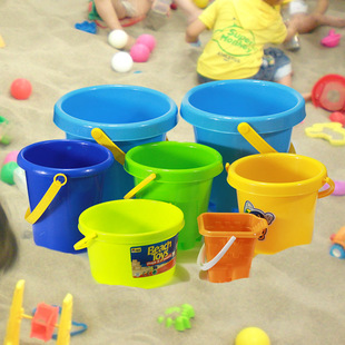 加厚沙滩桶耐摔儿童塑料，小桶折叠水桶小孩赶海边工具玩沙子玩具