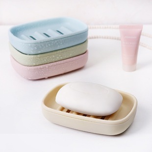 双层沥水肥皂盒免打孔吸盘壁挂式香皂盒卫生间创意皂托浴室香皂架