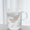 日式耐热玻璃杯可爱水杯创意牛奶花茶杯咖啡杯海豹情侣北极熊杯子