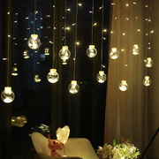 led许愿球灯串生日窗帘灯创意求婚道具圣诞装饰浪漫房间卧室彩灯