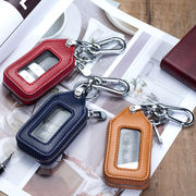 高档透明窗男女士汽车钥匙包，通用遥控挂件，钥匙皮套简约保护套拉链