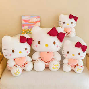 hellokitty公仔毛绒玩具凯蒂猫安抚玩偶哈喽kt猫咪儿童生日礼物