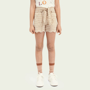 荷兰苏苏童装系带，蝴蝶结复古格纹，短裤w377