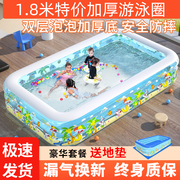 儿童宝宝充气游泳池家庭用超大型海洋球，池加厚家用大号成人戏水池