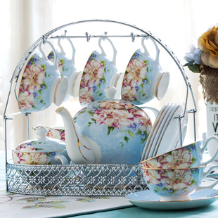 美式骨瓷咖啡杯套装欧式下午茶茶具咖啡具英式陶瓷红茶杯结婚送礼