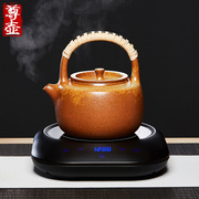 宜兴柴烧紫砂烧茶壶提梁煮茶烧水壶电陶炉煮水器电热茶炉陶瓷茶具