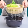 洗菜盆塑料双层沥水篮子漏盆米神器菜蓝菜盆家用厨房洗水果盘