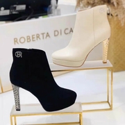 Roberta诺贝达女鞋细跟时尚女靴短靴 靴子RA01201