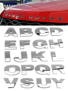 汽车3d字母车贴英文字母，车标diy字母数字金属，车身贴字标车头尾标