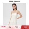 100%桑蚕丝CLUB MONACO女装春夏双层抹胸优雅吊带背心