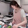 韩式画画围裙女粉色ins风家用厨房美甲店用日系可爱做饭围裙定制