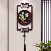新中式挂饰玄关墙壁中国结壁饰客厅立体竖款电视墙墙上装饰品挂件