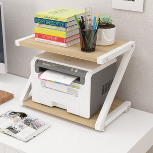 创意打印机架子办公室桌面双层文件，收纳架现代简约多层置物落地架