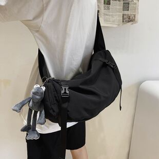 机能工装包ins日系男斜挎包潮牌大容量单肩包运动背包潮男生包包