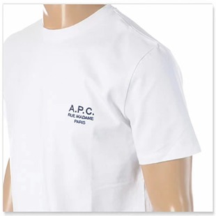 apc日韩a.p.c刺绣图案，印花100%纯棉正常码t恤男女情侣衫