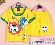 男童套装短裤二件套卡通印花t恤夏季童装，短袖+裤子套头韩版宝宝
