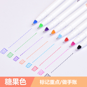 韩国文具 慕那美208中性笔8色套装 彩色水笔0.4mm 彩色水笔套装