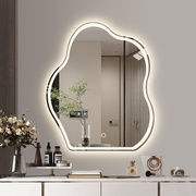 云朵形智能化妆镜带灯led异形浴室镜发光梳妆台挂墙led卫生间镜子