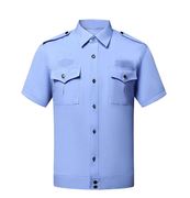 保安夏装短袖衬衣男女式半袖，大码检测工作服夹克夏季执勤制服衬衫