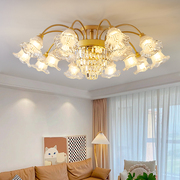 现代水晶圆形客厅简约书房，卧室时尚家用节能led灯饰吸顶灯具