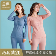 月子服春秋冬季纯棉孕妇睡衣，怀孕期产后哺乳喂奶3家居服9月份10