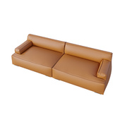 北欧直排三人布艺沙发现代简约免洗科技布乳胶(布，乳胶)沙发客厅小户型组合