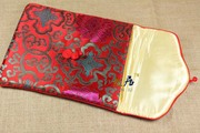 速发中国风丝绸苹果平板电脑Ipad包袋加厚古典盘扣方包笔记本包经
