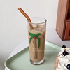 韩国ins博主同款椰子树小众卡通玻璃杯冷萃咖啡杯夏果汁杯水杯子
