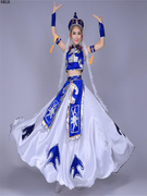 蒙古服装女款少数民族蒙古舞蹈演出服舞台表演服大摆裙时尚aa
