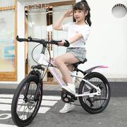 山地自行车儿童中大童学生男女成人自行车碟刹减震单速变速自行车
