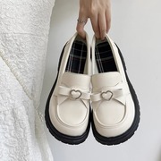 英伦小皮鞋女春季2024日系jk制服，玛丽珍鞋，百搭设计感小众单鞋