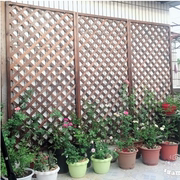 防腐木栅栏围栏室外篱笆花园栏栅，网格装饰庭院阳台，护栏屏风爬藤架